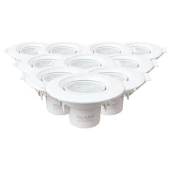 Silamp - Spot led Encastrable Orientable Rond Blanc 8W (Pack de 10) - Bla