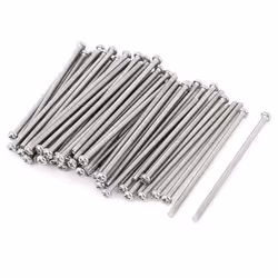 SOURCING MAP M3 x 70mm Vis à tête cruciforme cylindrique boulon en Acier Inoxydable 304 60Pcs