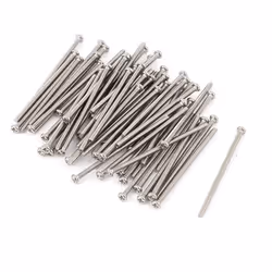 Vis SOURCING MAP 60Pcs M2 x 40mm Vis à tête cruciforme ronde Boulon en acier inoxydable 304 Composant de fixation