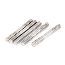 Cache Vis SOURCING MAP Goujon Double Extrémité Fileté Vis Boulon 304 Inox Acier M6 x 50mm 5Pcs