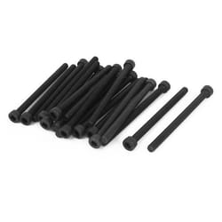 Vis Hexagonale SOURCING MAP 20Pcs M5 x 70 mm Vis à tête Cylindrique à Six pans Creux en Acier allié Noir