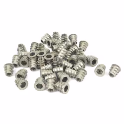 Écrou SOURCING MAP 50Pcs M5 x 10 mm Écrous Fileté Insert pour meuble bois
