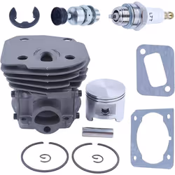 Kit de piston de piston de 45 mm pour Husqvarna 340 340E 345 346XP 353 351 350 Pièces de tronçonneuse avec une bougie dalluma ...