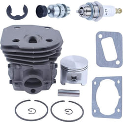 Kit de piston de piston de 45 mm pour Husqvarna 340 340E 345 346XP 353 351 350 Pièces de tronçonneuse avec une bougie dallumage de