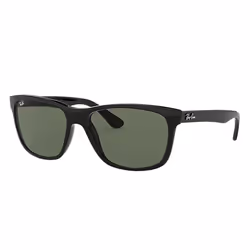 Ray-Ban RB4181, Adulte, Unisexe, Carré, Noir, Verres non polarisés, Nylon
