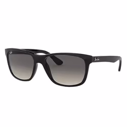 Ray-Ban RB4181, Adulte, Unisexe, Carré, Noir, Verres non polarisés, Nylon