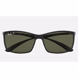 Ray-Ban RB4179 Verres polarisés Verres polarisés Vert Classique G-15 + Noir, Adulte, Unisexe, Rectangulaire, Rectangle, Cercl ...