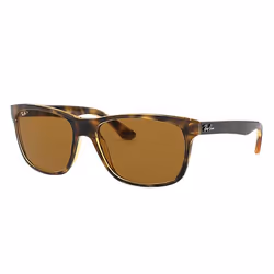 Ray-Ban RB4181, Adulte, Femelle, Cerclé, Tortue, Verres polarisés, Nylon