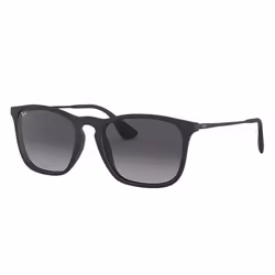 Ray-Ban Chris Gris Dégradé + Noir, Adulte, Unisexe, Carré, Carré, Cerclé, Noir