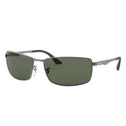 Ray-Ban RB3498, Adulte, Unisexe, Rectangulaire, Verres non polarisés, Métal, M/L