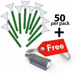 VisibleDust 16908143, Kit de nettoyage d'équipement électronique, Caméra Numérique, Vert, 50 pièce(s), 105 mm, 65 mm