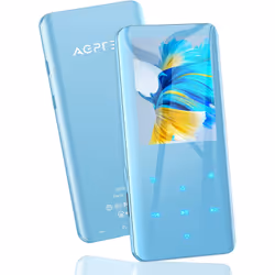 Lecteur MP3 Bluetooth AGPTEK - 32 Go - Haut-Parleur HiFi - Boutons Tactiles - Radio FM - Écran TFT 24 Pouces