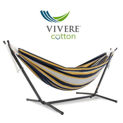 VIVERE HAMAC DOUBLE EN COTON AVEC SUPPORT (250 CM)  - SERENITY