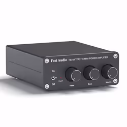 Fosi Audio TB10A Amplificateur Récepteur Audio Stéréo 2 Canaux Mini Ampli Intégré Hi-Fi Classe D 2.0CH pour Enceintes de Salo ...