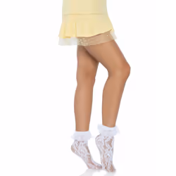 Leg Avenue 3030_00222 Collant et chaussette Blanc - Vue supplémentaire 4