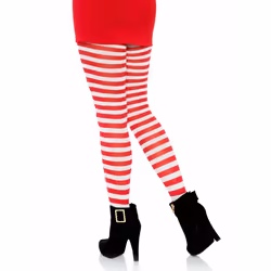 Leg Avenue 7100_06222 Collant et chaussette Rouge, Blanc - Vue supplémentaire 2