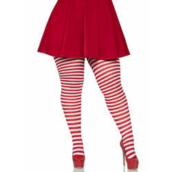 Leg Avenue 7100Q_06207 Collant et chaussette Rouge, Blanc