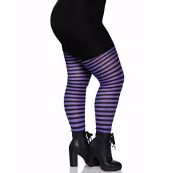 Leg Avenue 7100Q_03909 Collant et chaussette Noir, Violet