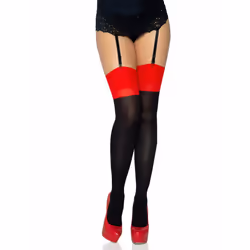 Leg Avenue 9705_01122, Noir, Rouge, One Size, 1 pièce(s)