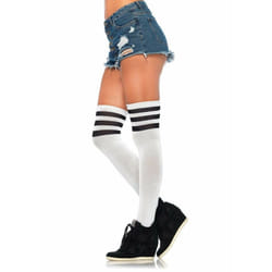 Leg Avenue 6605_00822 Collant et chaussette Noir, Blanc