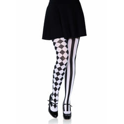 Leg Avenue 7720_00722 Collant et chaussette Noir, Blanc