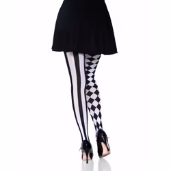 Leg Avenue 7720_00722 Collant et chaussette Noir, Blanc
