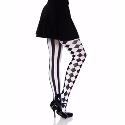 Leg Avenue 7720_00722 Collant et chaussette Noir, Blanc - Vue supplémentaire 4