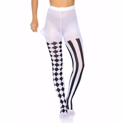 Leg Avenue 7720_00722 Collant et chaussette Noir, Blanc - Vue supplémentaire 7
