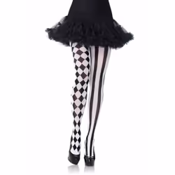 Leg Avenue 7720_00722 Collant et chaussette Noir, Blanc - Vue supplémentaire 8