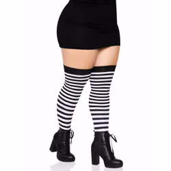 Leg Avenue 6005X_00708 Collant et chaussette Noir, Blanc - Vue supplémentaire 3