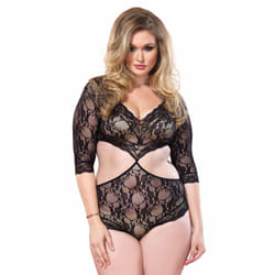 Leg Avenue 81427Q_00107 ensemble de lingerie et body Noir