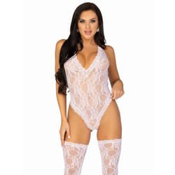 Leg Avenue 81484_00222 ensemble de lingerie et body Blanc