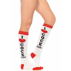 Leg Avenue 5606_06222 Collant et chaussette Rouge, Blanc