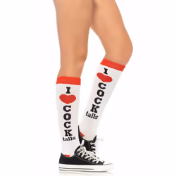 Leg Avenue 5606_06222 Collant et chaussette Rouge, Blanc