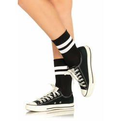 Leg Avenue 3038_00722 Collant et chaussette Noir, Blanc