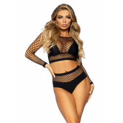 Leg Avenue 81566_00122 ensemble de lingerie et body Noir
