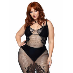 Leg Avenue 86064X_00108 ensemble de lingerie et body Noir