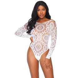Leg Avenue 89161_00206 ensemble de lingerie et body Blanc