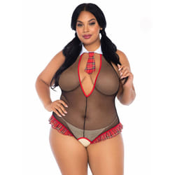 Leg Avenue 87059X_00108 ensemble de lingerie et body Noir