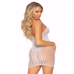 Leg Avenue 86962_00222 ensemble de lingerie et body Blanc