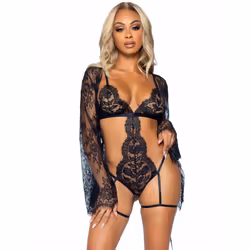 Leg Avenue 86123_00102 ensemble de lingerie et body Noir - Vue supplémentaire 4