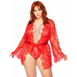 Leg Avenue 86112X_00308 ensemble de lingerie et body Rouge