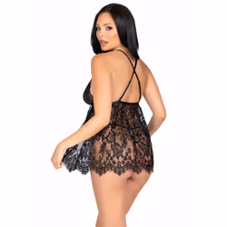 Leg Avenue 86144_00101 ensemble de lingerie et body Noir