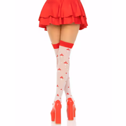 Leg Avenue 6217_06222 Collant et chaussette Rouge, Blanc