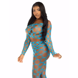 Leg Avenue 89325_05522 ensemble de lingerie et body Turquoise