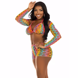 Leg Avenue 81661_10122 ensemble de lingerie et body Multicolore - Vue supplémentaire 4