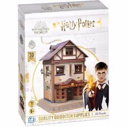 Puzzle 3D Harry Potter Le Magasin daccessoires de Quidditch - CubicFun - 71 pièces - À partir de 8 ans