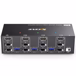Commutateur KVM 3 PC 3 moniteurs 8K à 60Hz 4K à 144Hz