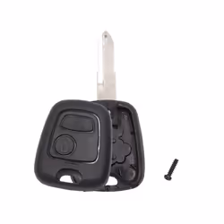 SOURCING MAP Coque de clé pour Peugeot 106 206 306 307 405 Plip Télécommande 2 Boutons avec Lame Boîte Rechange