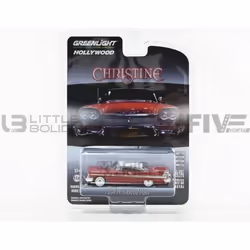 Voiture Miniature de Collection - GREENLIGHT COLLECTIBLES 1/64 - PLYMOUTH Fury Christine - 1958 - Red / White - 44830C